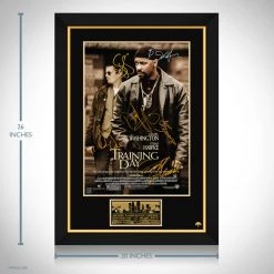 RARE-T Training Day Movie Mini Poster Limited Signature Edition Studio Licensed Custom Frame Limited Edition Frames