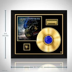 RARE-T Transformers Soundtrack Gold LP Limited Signature Edition Studio Licensed Custom Frame Limited Edition Frames