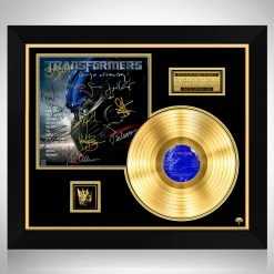 RARE-T Transformers Soundtrack Gold LP Limited Signature Edition Studio Licensed Custom Frame Limited Edition Frames