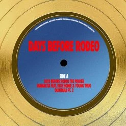 RARE-T Travis Scott Days Before Rodeo Gold LP Limited Signature Edition Studio Licensed Custom Frame