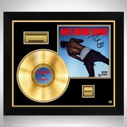 RARE-T Travis Scott Days Before Rodeo Gold LP Limited Signature Edition Studio Licensed Custom Frame