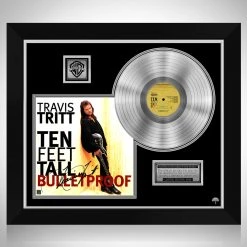 RARE-T Limited Edition Frames Travis Tritt - Travis Tritt Ten Feet Tall And Bulletproof Platinum LP Limited Signature Edition Studio Licensed Custom Frame