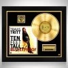 RARE-T Travis Tritt - Travis Tritt Ten Feet Tall And Bulletproof Gold LP Limited Signature Edition Studio Licensed Custom Frame