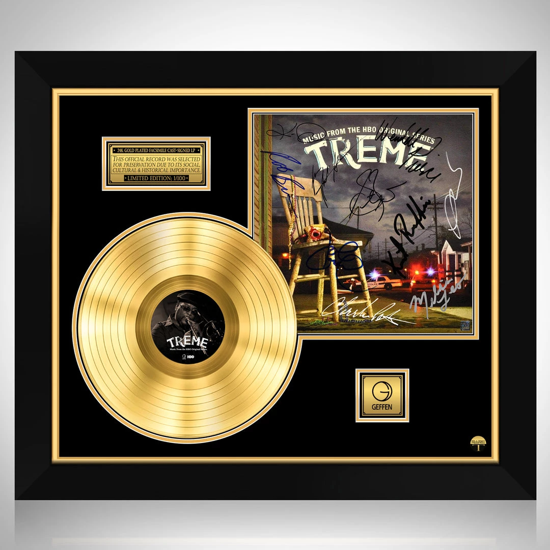 RARE-T Treme - Soundtrack Gold LP Limited Signature Edition Studio Licensed Custom Frame 1 RARE-T Treme - Soundtrack Gold LP Limited Signature Edition Studio Licensed Custom Frame