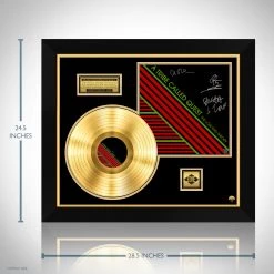 RARE-T A Tribe Called Quest The Low End Theory Alternative Cover Gold LP Limited Signature Edition Studio Licensed Custom Frame