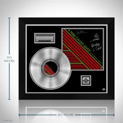 RARE-T Limited Edition Frames A Tribe Called Quest The Low End Theory Alternative Cover Platinum LP Limited Signature Edition Studio Licensed Custom Frame