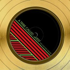 RARE-T A Tribe Called Quest The Low End Theory Alternative Cover Gold LP Limited Signature Edition Studio Licensed Custom Frame