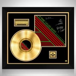 RARE-T A Tribe Called Quest The Low End Theory Alternative Cover Gold LP Limited Signature Edition Studio Licensed Custom Frame