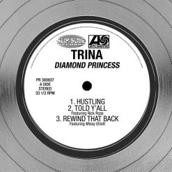 RARE-T Limited Edition Frames Trina - Diamond Princess Platinum LP Limited Signature Edition Studio Licensed Custom Frame