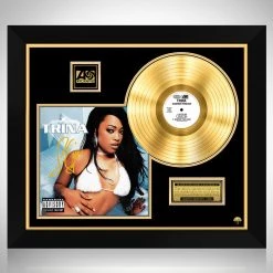 RARE-T Trina - Diamond Princess Gold LP Limited Signature Edition Studio Licensed Custom Frame Limited Edition Frames