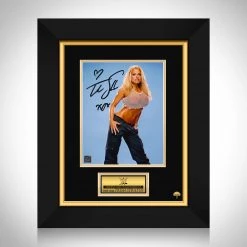 RARE-T WWE - Trish Stratus Photo Limited Signature Edition Studio Licensed Custom Frame Sports Memorabilia