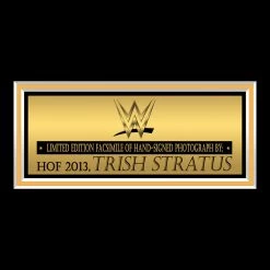 RARE-T WWE - Trish Stratus Photo Limited Signature Edition Studio Licensed Custom Frame Sports Memorabilia