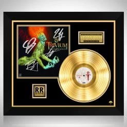 RARE-T Trivium - Ascendancy Gold LP Limited Signature Edition Studio Licensed Custom Frame Limited Edition Frames