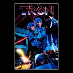 RARE-T Tron (1982) Script Limited Signature Edition Studio Licensed Custom Frame