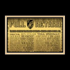 RARE-T Tropic Thunder Mini Poster Limited Signature Edition Custom Frame