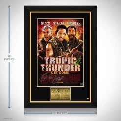 RARE-T Tropic Thunder Mini Poster Limited Signature Edition Custom Frame