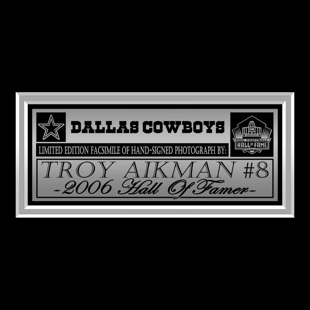 RARE-T Dallas Cowboys - Troy Aikman Photo Limited Signature Edition Studio Licensed Custom Frame Sports Memorabilia 5 RARE-T Dallas Cowboys - Troy Aikman Photo Limited Signature Edition Studio Licensed Custom Frame Sports Memorabilia