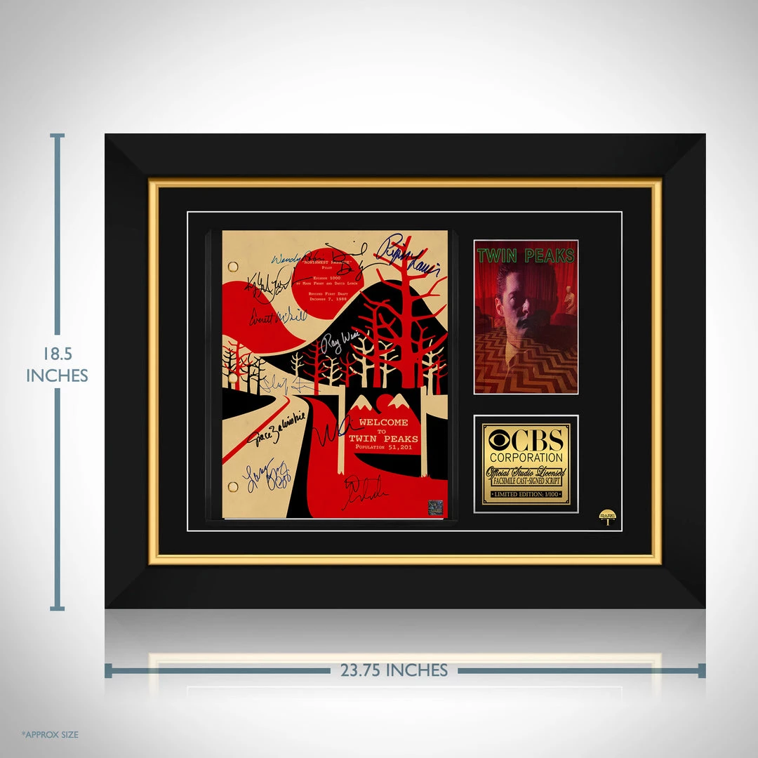 RARE-T Twin Peaks (1990) Script Limited Signature Edition Studio Licensed Custom Frame Limited Edition Frames 9 RARE-T Twin Peaks (1990) Script Limited Signature Edition Studio Licensed Custom Frame Limited Edition Frames