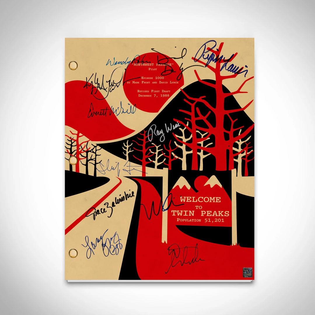 RARE-T Twin Peaks (1990) Script Limited Signature Edition Studio Licensed Custom Frame Limited Edition Frames 2 RARE-T Twin Peaks (1990) Script Limited Signature Edition Studio Licensed Custom Frame Limited Edition Frames