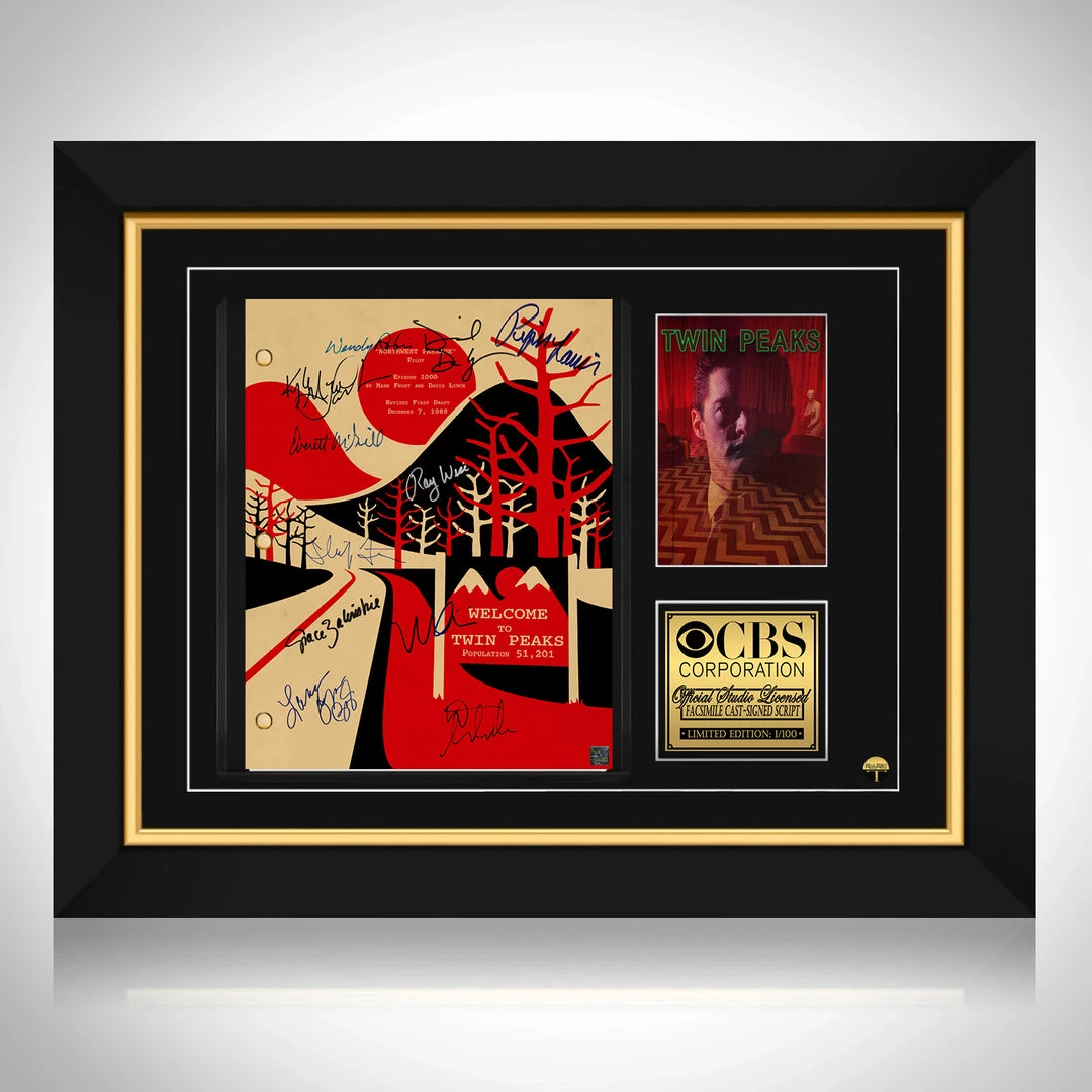RARE-T Twin Peaks (1990) Script Limited Signature Edition Studio Licensed Custom Frame Limited Edition Frames 1 RARE-T Twin Peaks (1990) Script Limited Signature Edition Studio Licensed Custom Frame Limited Edition Frames