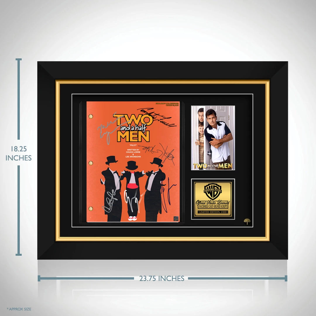 RARE-T Two And A Half Men Script Limited Signature Edition Studio Licensed Custom Frame Limited Edition Frames 3 RARE-T Two And A Half Men Script Limited Signature Edition Studio Licensed Custom Frame Limited Edition Frames
