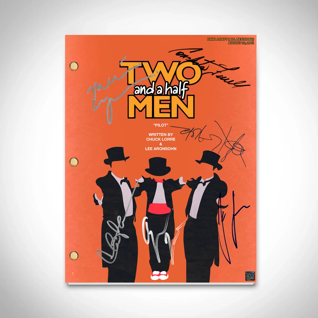 RARE-T Two And A Half Men Script Limited Signature Edition Studio Licensed Custom Frame Limited Edition Frames 4 RARE-T Two And A Half Men Script Limited Signature Edition Studio Licensed Custom Frame Limited Edition Frames