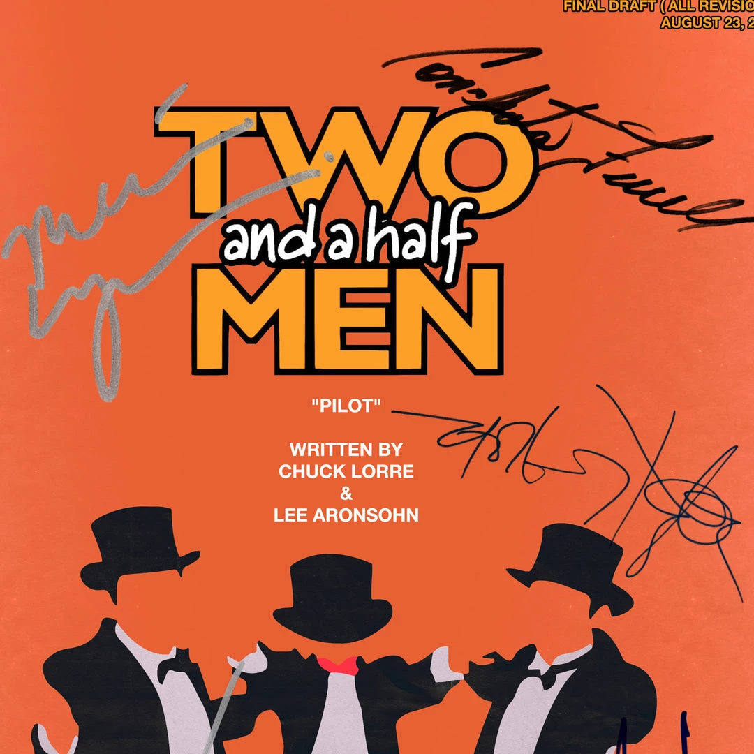 RARE-T Two And A Half Men Script Limited Signature Edition Studio Licensed Custom Frame Limited Edition Frames 5 RARE-T Two And A Half Men Script Limited Signature Edition Studio Licensed Custom Frame Limited Edition Frames