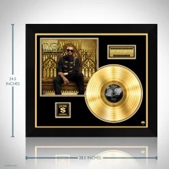 RARE-T Tyga - Careless World Rise Of The Last King Gold LP Limited Signature Edition Studio Licensed Custom Frame