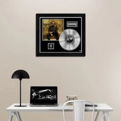 RARE-T Tyga - Careless World Rise Of The Last King Platinum LP Limited Signature Edition Studio Licensed Custom Frame