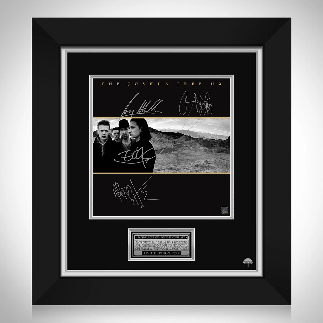 RARE-T U2 - The Joshua Tree LP Cover Limited Signature Edition Studio Licensed Custom Frame 1 RARE-T U2 - The Joshua Tree LP Cover Limited Signature Edition Studio Licensed Custom Frame