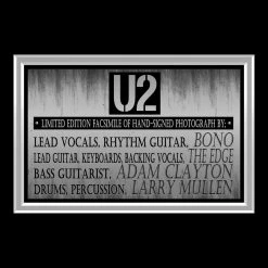 RARE-T U2 Band Photo Limited Signature Edition Studio Licensed Custom Frame 13 RARE-T U2 Band Photo Limited Signature Edition Studio Licensed Custom Frame