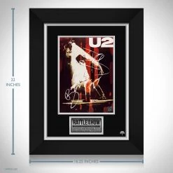 RARE-T U2 Rattle & Hum Photo Limited Signature Edition Studio Licensed Custom Frame Limited Edition Frames