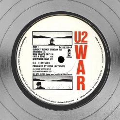 Rare-T U2 'War' Limited Signature Edition Studio Licensed Platinum LP Custom Frame Limited Edition Frames