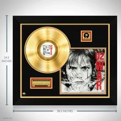 RARE-T U2 War Gold LP Limited Signature Edition Studio Licensed Custom Frame Limited Edition Frames 19 RARE-T U2 War Gold LP Limited Signature Edition Studio Licensed Custom Frame Limited Edition Frames
