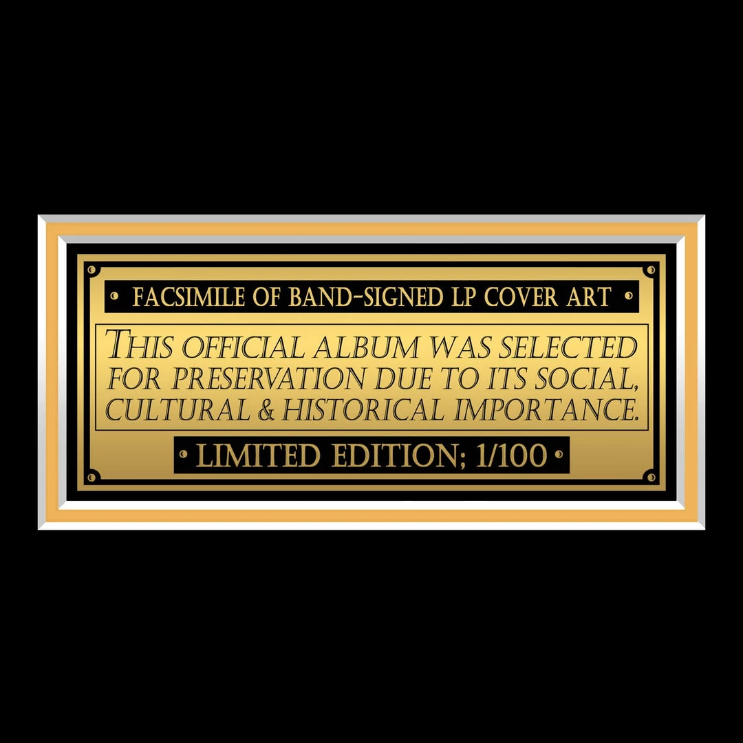 RARE-T Black Sabbath Paranoid LP Cover Limited Signature Edition Studio Licensed Custom Frame