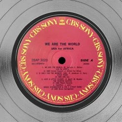 RARE-T Limited Edition Frames USA For Africa - We Are The World Platinum LP Limited Signature Edition Studio Licensed Custom Frame 17 RARE-T Limited Edition Frames USA For Africa - We Are The World Platinum LP Limited Signature Edition Studio Licensed Custom Frame