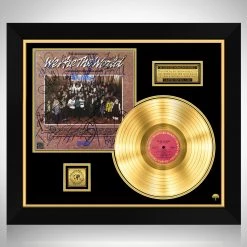 RARE-T USA For Africa - We Are The World Gold LP Limited Signature Edition Studio Licensed Custom Frame Limited Edition Frames