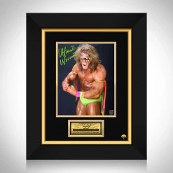 RARE-T Ultimate Warrior WWF Photo Frame Limited Signature Edition Studio Licensed Custom Frame