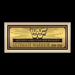 RARE-T Ultimate Warrior WWF Photo Frame Limited Signature Edition Studio Licensed Custom Frame