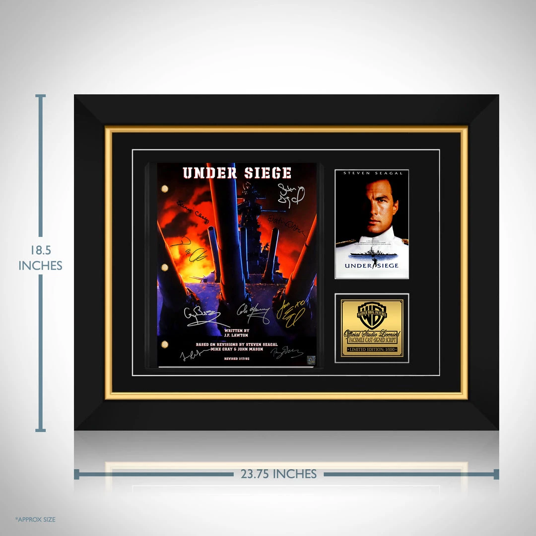 RARE-T Under Siege Script Limited Signature Edition Studio Licensed Custom Frame Limited Edition Frames 2 RARE-T Under Siege Script Limited Signature Edition Studio Licensed Custom Frame Limited Edition Frames