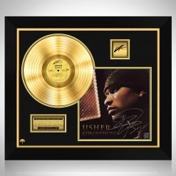 RARE-T Usher Confessions Gold LP Limited Signature Edition Studio Licensed Custom Frame