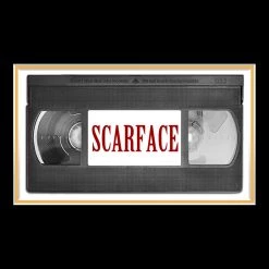 RARE-T Scarface Tony Montana With Cigar Movie Photo & VHS Limited Signature Edition Studio Licensed Custom Frame Limited Edition Frames