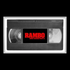 RARE-T First Blood Rambo Photo & VHS Limited Signature Edition Studio Licensed Custom Frame
