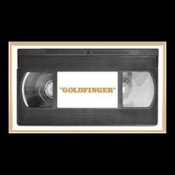 RARE-T James Bond Goldfinger Photo & VHS Limited Signature Edition Studio Licensed Custom Frame Limited Edition Frames