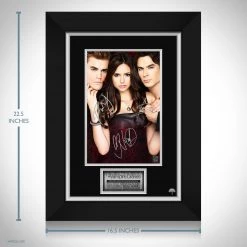 RARE-T The Vampire Diaries Photo Limited Signature Edition Licensed Custom Frame Limited Edition Frames