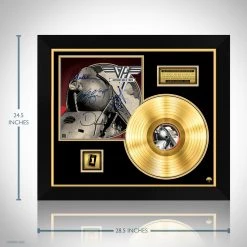 RARE-T Van Halen - A Different Kind Of Truth Gold LP Limited Signature Edition Studio Licensed Custom Frame
