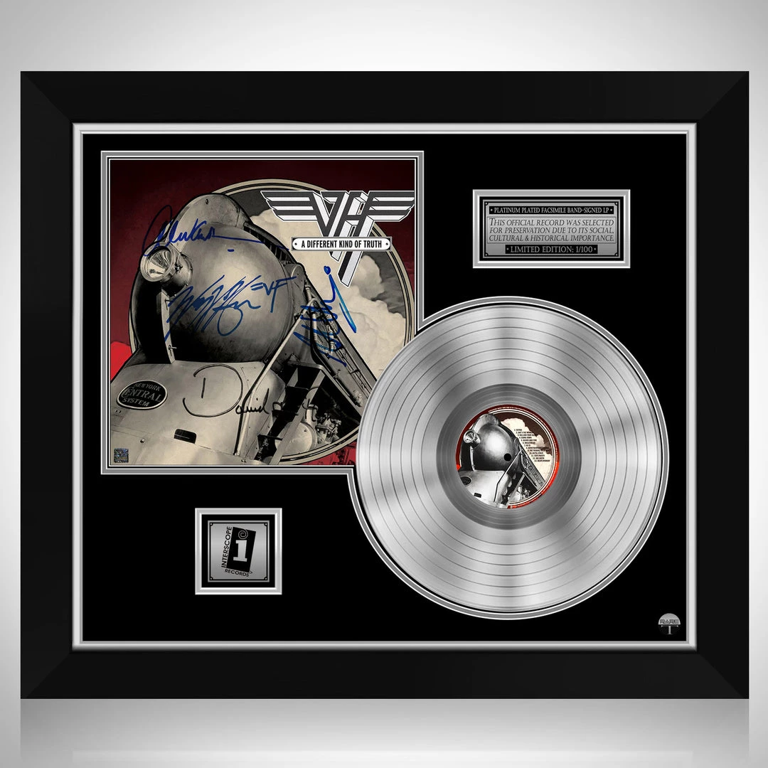 RARE-T Limited Edition Frames Van Halen - A Different Kind Of Truth Platinum LP Limited Signature Edition Studio Licensed Custom Frame 1 RARE-T Limited Edition Frames Van Halen - A Different Kind Of Truth Platinum LP Limited Signature Edition Studio Licensed Custom Frame