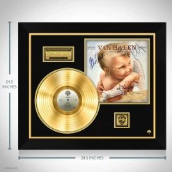 RARE-T Limited Edition Frames Van Halen 1984 Gold LP Limited Signature Edition Studio Licensed Custom Frame