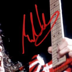 RARE-T Eddie Van Halen Mini Guitar & Mini Poster Limited Edition Studio Licensed Custom Frame Limited Edition Frames