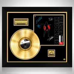 RARE-T Velvet Revolver - Contraband Gold LP Limited Signature Edition Studio Licensed Custom Frame Limited Edition Frames